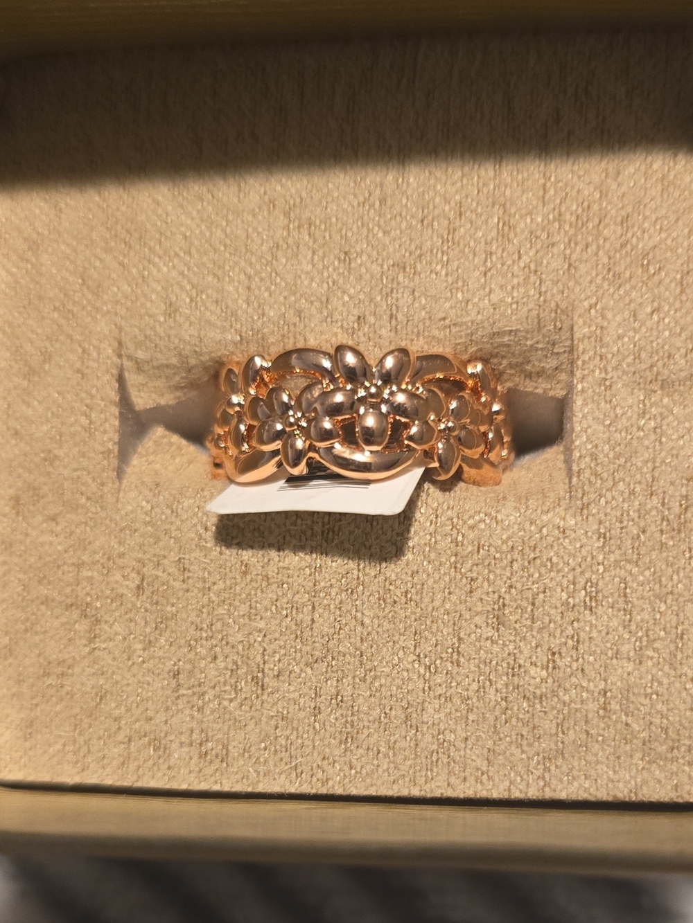 Timna JEWELRY Floral COPPER from Jewelry TV Women's Ring Size 6